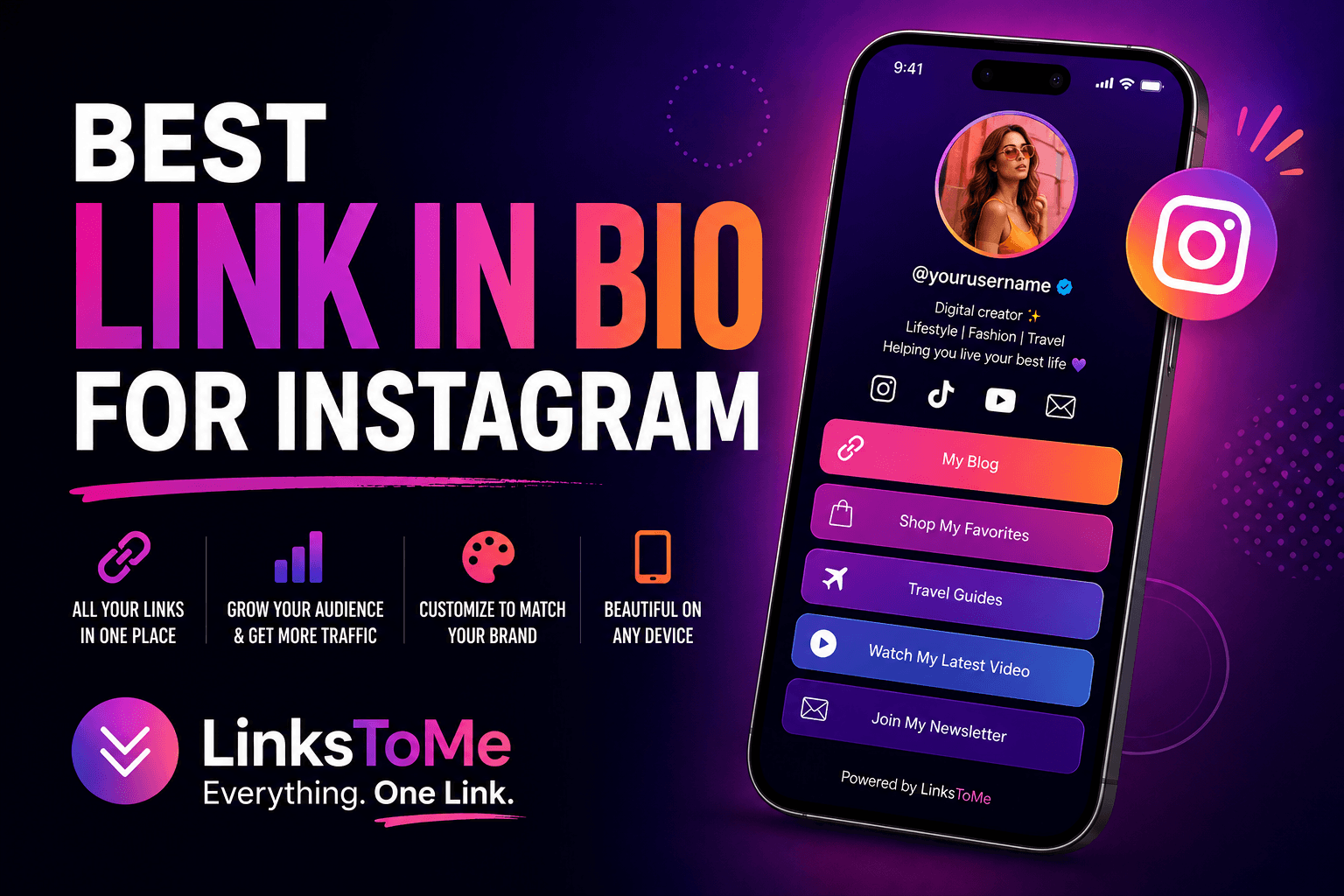 link in bio for instagram